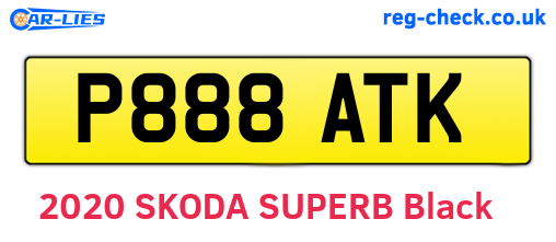 P888ATK are the vehicle registration plates.