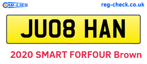 JU08HAN are the vehicle registration plates.