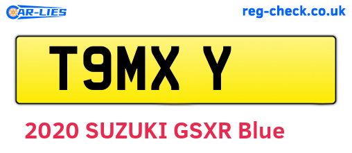 T9MXY are the vehicle registration plates.