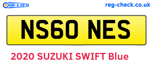 NS60NES are the vehicle registration plates.