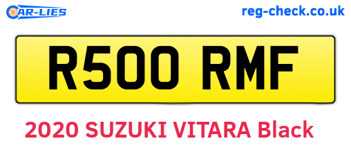 R500RMF are the vehicle registration plates.