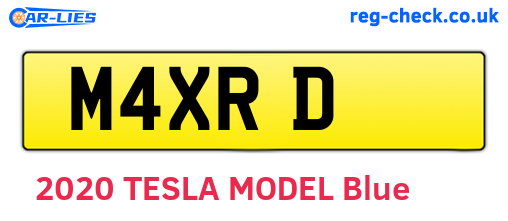 M4XRD are the vehicle registration plates.