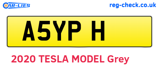 A5YPH are the vehicle registration plates.