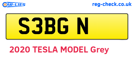 S3BGN are the vehicle registration plates.