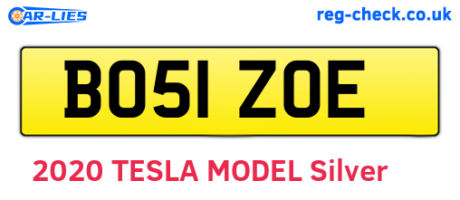 BO51ZOE are the vehicle registration plates.