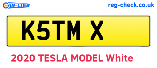 K5TMX are the vehicle registration plates.