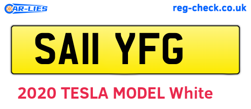 SA11YFG are the vehicle registration plates.