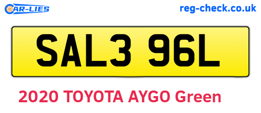 SAL396L are the vehicle registration plates.