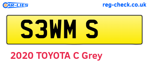 S3WMS are the vehicle registration plates.