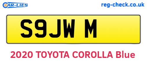 S9JWM are the vehicle registration plates.