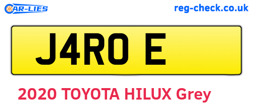 J4ROE are the vehicle registration plates.