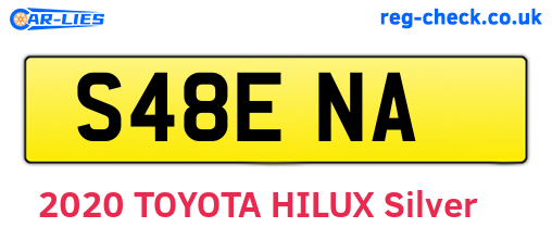S48ENA are the vehicle registration plates.