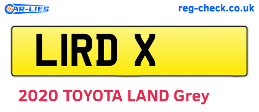 L1RDX are the vehicle registration plates.