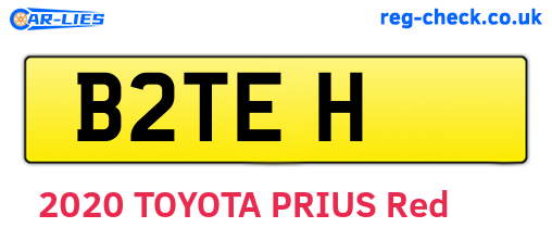 B2TEH are the vehicle registration plates.