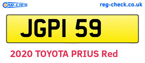 JGP159 are the vehicle registration plates.