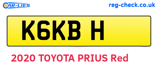 K6KBH are the vehicle registration plates.