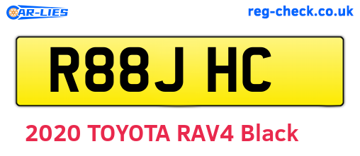 R88JHC are the vehicle registration plates.