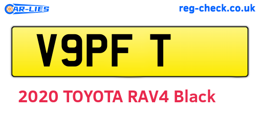 V9PFT are the vehicle registration plates.