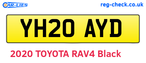YH20AYD are the vehicle registration plates.