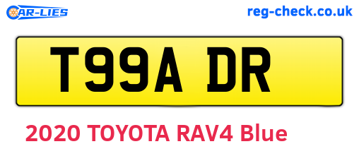 T99ADR are the vehicle registration plates.