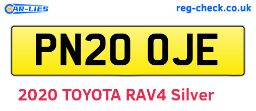 PN20OJE are the vehicle registration plates.