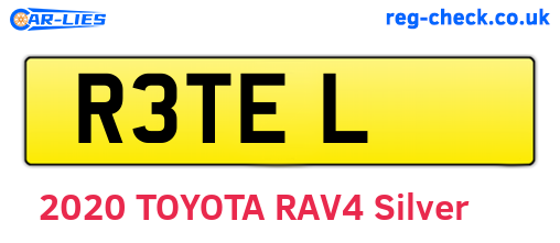 R3TEL are the vehicle registration plates.