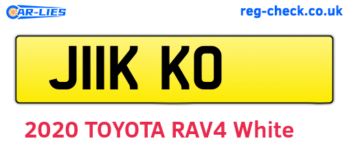 J11KKO are the vehicle registration plates.