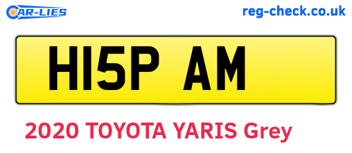 H15PAM are the vehicle registration plates.