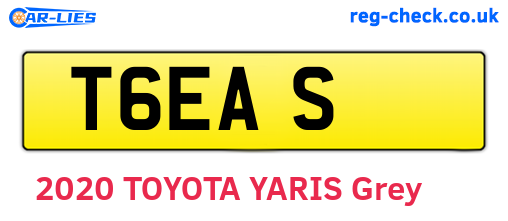 T6EAS are the vehicle registration plates.