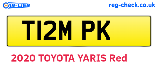 T12MPK are the vehicle registration plates.