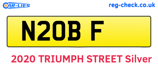 N2OBF are the vehicle registration plates.