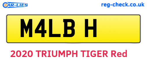M4LBH are the vehicle registration plates.
