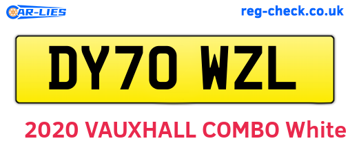 DY70WZL are the vehicle registration plates.