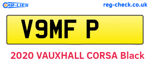 V9MFP are the vehicle registration plates.