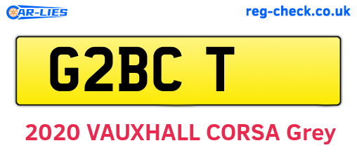 G2BCT are the vehicle registration plates.
