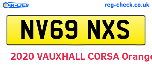 NV69NXS are the vehicle registration plates.