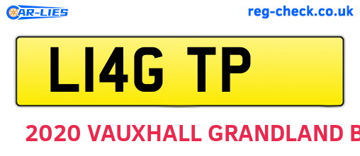 L14GTP are the vehicle registration plates.