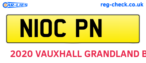 N10CPN are the vehicle registration plates.