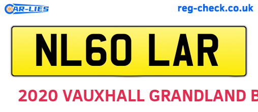 NL60LAR are the vehicle registration plates.
