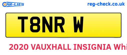 T8NRW are the vehicle registration plates.