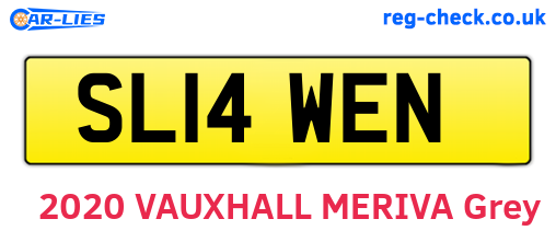 SL14WEN are the vehicle registration plates.