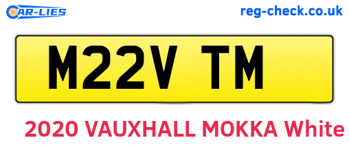 M22VTM are the vehicle registration plates.