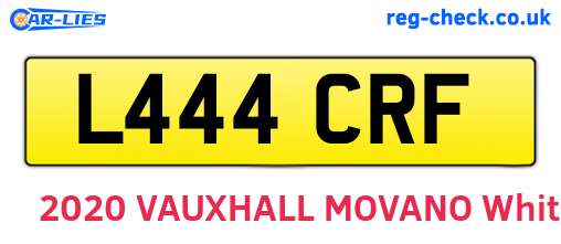 L444CRF are the vehicle registration plates.