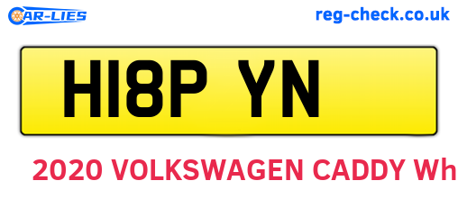 H18PYN are the vehicle registration plates.