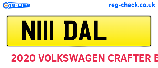 N111DAL are the vehicle registration plates.