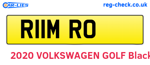 R11MRO are the vehicle registration plates.
