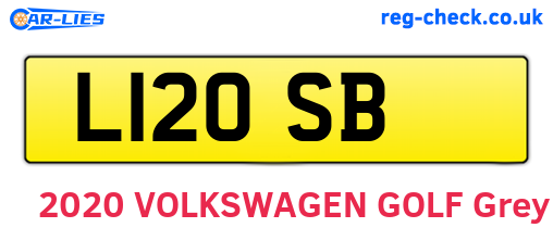 L12OSB are the vehicle registration plates.