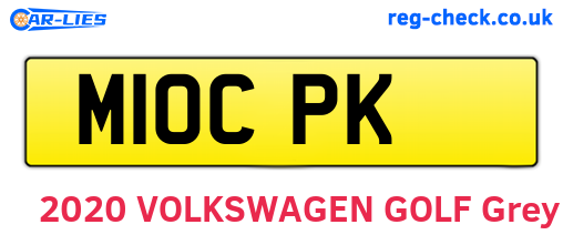 M10CPK are the vehicle registration plates.