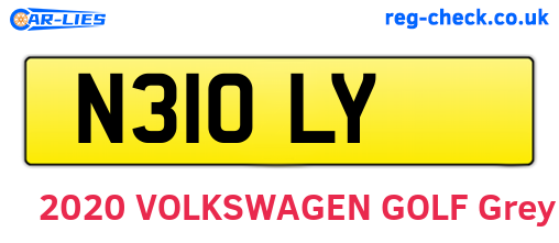 N31OLY are the vehicle registration plates.