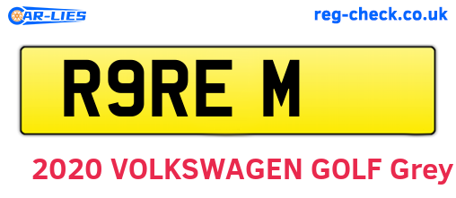 R9REM are the vehicle registration plates.